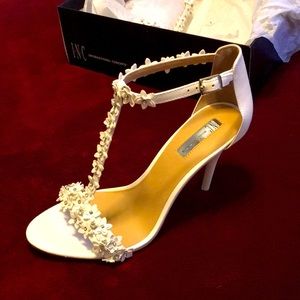 White Wedding Sandals